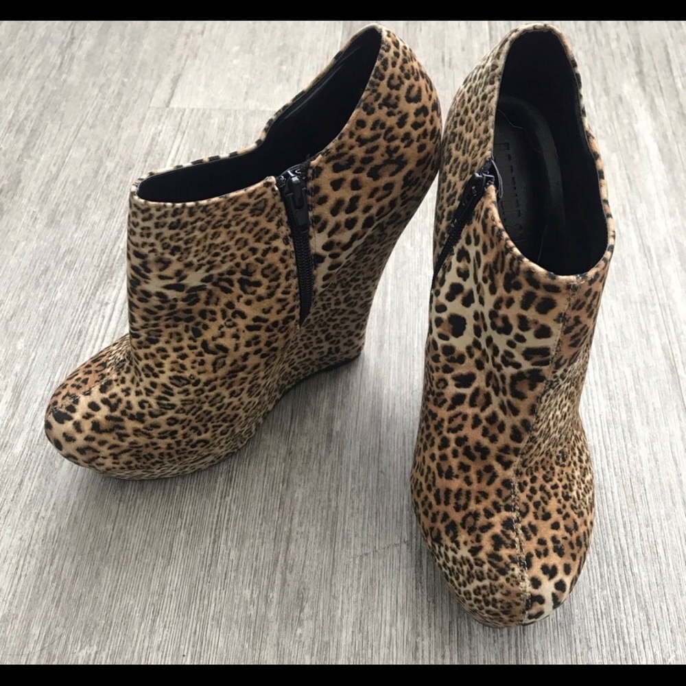 Forever 21 Leopard Booties